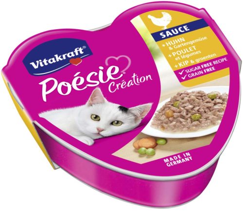 Vitakraft Poésie macska tálka csirke&zöldség szósz 15x85g
