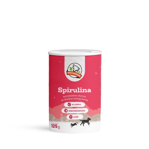 Farkaskonyha Spirulina alga kutyák és macskák számára 125g