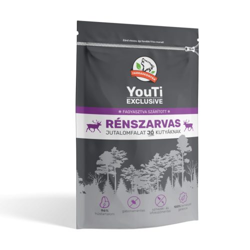 Youti kutya tréningfalat rénszarvas 50g