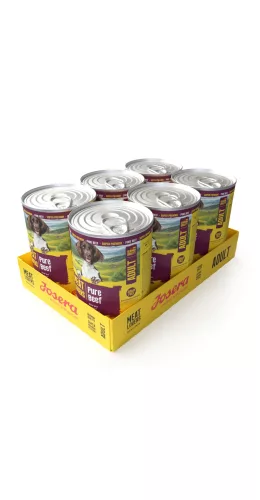 Josera Meat Lovers Pure konzerv adult nedves kutyaeledel marha 6x400g