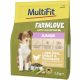 MultiFit Farmlove száraz kutyaeledel junior szárnyas&spenót 2,5kg