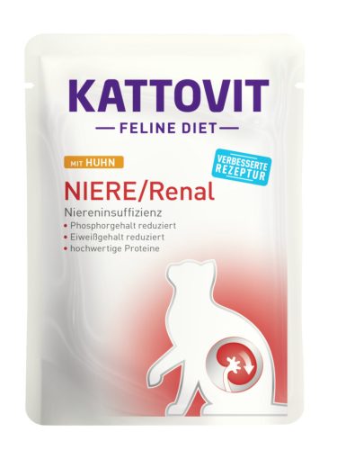 Kattovit Feline Diet tasak vesekímélő macskaeledel csirke 24x85g