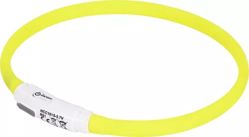 AniOne Candy világító nyakörv sárga 45cm