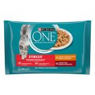 Purina One macska tasak MP steril csirke&marha 4x85g