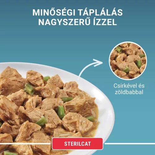 Purina ONE macska tasak MP steril csirke&marha 4x85g