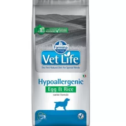 VetLife száraz kutyaeledel hipoallergén tojás&rizs 2kg