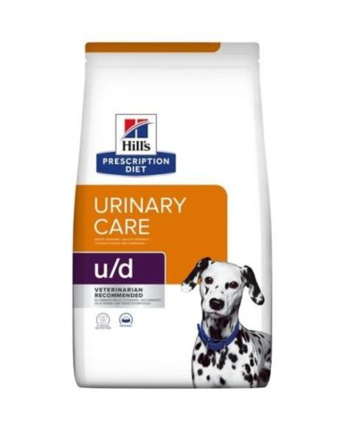 HILLS Prescription Diet száraz kutyaeledel húgykő ellen u/d tojással 4kg