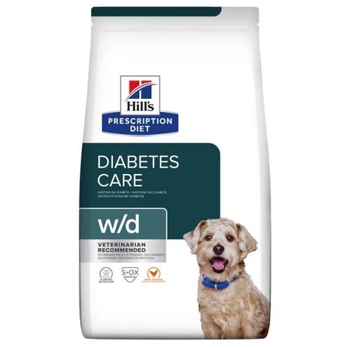 HILLS Prescription Diet száraz kutyaeledel diabétesz w/d csirke 10kg
