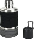 Dogs Creek kulacs és utazókészlet rozsdamentes acél szürke 800+200 ml