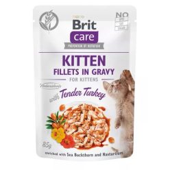 BRIT Care tasak kitten nedves eledel pulyka szószban 24x85g