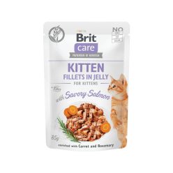 BRIT Care tasak kitten nedves eledel jelly lazac 24x85g