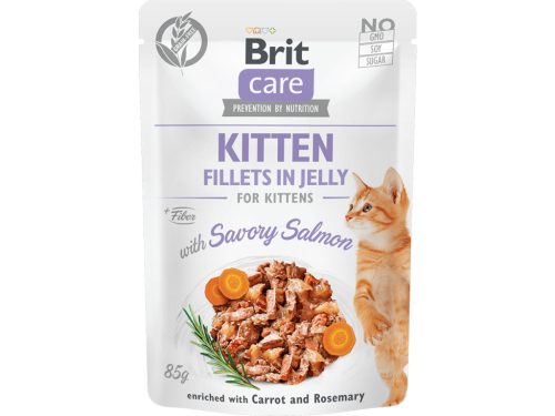 BRIT Care tasak kitten nedves eledel jelly lazac 24x85g