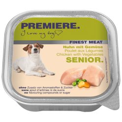   Premiere Finest Meat kutya tálka senior csirke&zöldség 10x150g