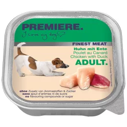 Premiere Finest Meat kutya tálka adult csirke&kacsa 10x150g
