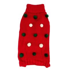PAW karácsonyi kutyapulóver HolidayPom S