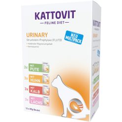   Kattovit Feline Diet MP tasak húgykő elleni macskaeledel válogatás 12x85g