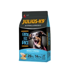   Julius K9 hipoallergén száraz kutyaeledel adult hal&rizs 3kg