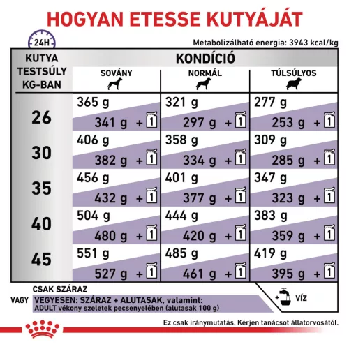 Royal Canin Veterinary Adult L nagytestű felnőtt száraz kutyaeledel 4kg