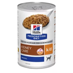   HILLS Prescription Diet kutya konzerv vesekímélő k/d sertés 12x370g