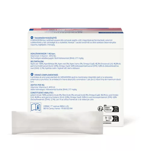 Virbac Megaderm kondicionáló oldat kutyáknak és macskáknak 28x8ml
