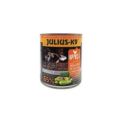 Julius K9 kutya konzerv adult szárnyas&spirulina 6x800g