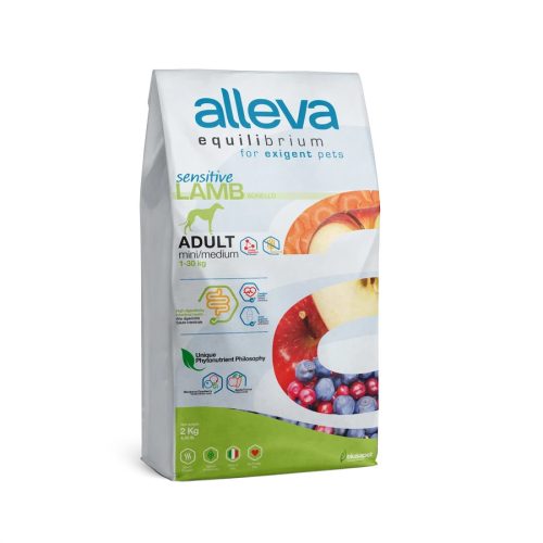 ALLEVA Equilibrium száraz kutyaeledel mini&medium bárány&hal 2kg