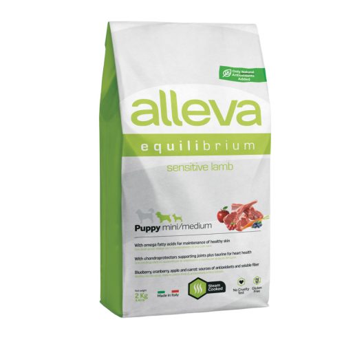 Alleva Equilibrium száraz kutyaeledel mini&medium puppy bárány 2kg