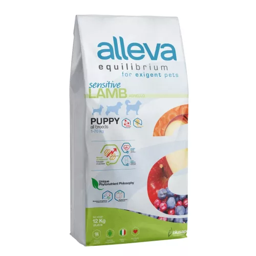ALLEVA Equilibrium száraz kutyaeledel puppy bárány 12kg