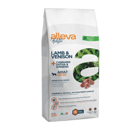 Alleva Holistic száraz kutyaeledel medium&maxi bárány&vadhús 12kg