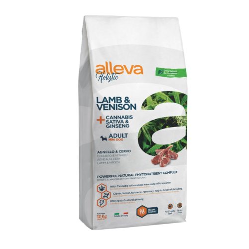 Alleva Holistic száraz kutyaeledel mini bárány&vad 12kg