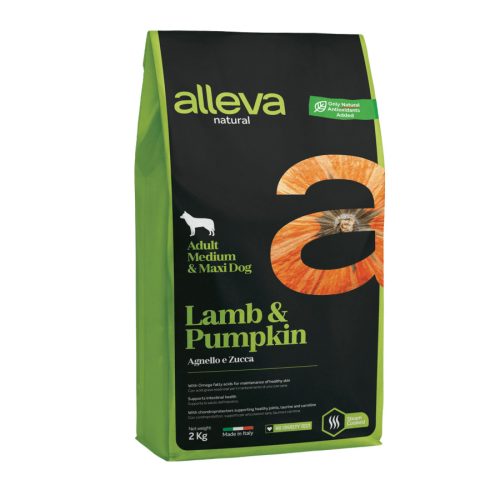 Alleva Natural száraz kutyaeledel medium&maxi bárány 2kg