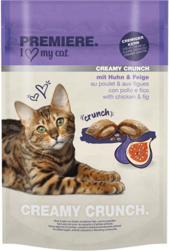 Premiere Creamy Crunch macska jutalomfalat füge 180g