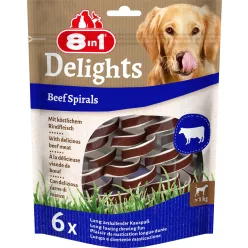 8in1 Delights Spirals kutya jutalomfalat marha 6db