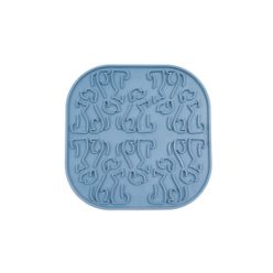 Fiboo Lollipop licking mat kék 19x19 cm