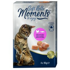 Moments Soft Rolls macskáknak csirke&lazac 4x10g