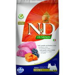   N&D Grain Free bárány&áfonya sütőtökkel adult mini száraz kutyaeledel 2,5kg