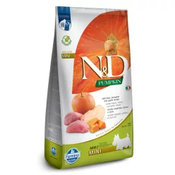   N&D Pumpkin Vaddisznó & Alma Felnőtt Mini Száraz Kutyaeledel 7kg