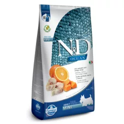   N&D Ocean Tőkehal, Sütőtök & Narancs Felnőtt Mini Száraz Kutyaeledel 7kg