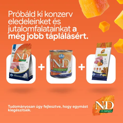 N&D Pumpkin Bárány & Áfonya Kölyök Medium & Maxi Száraz Kutyaeledel 12kg