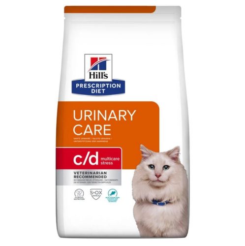 HILLS Prescription Diet Multicare&Stress száraz macskaeledel húgykő ellen c/d hal 3kg