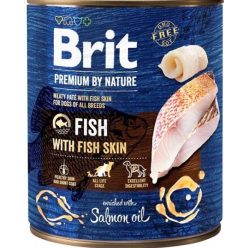   Brit Premium by Nature kutya konzerv adult hal&halbőr 6x800g