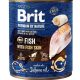 Brit Premium by Nature kutya konzerv adult hal&halbőr 6x800g