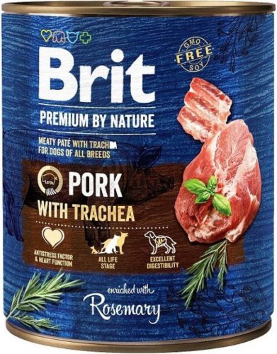 Brit Premium by Nature kutya konzerv adult sertés&gégecső 6x800g