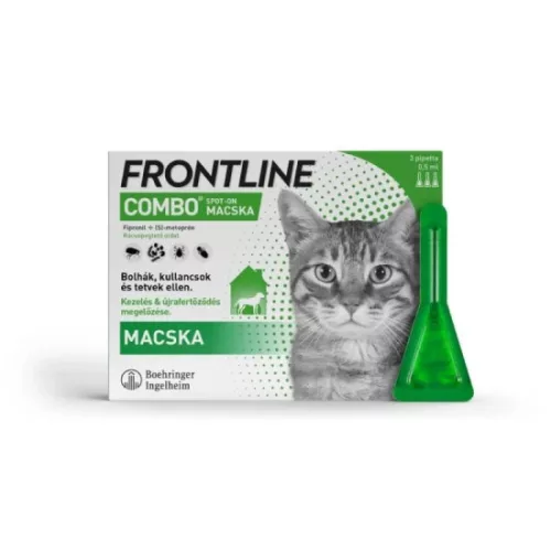 Frontline Combo spot-on kullancs, bolha és tetvek ellen macskáknak 3db