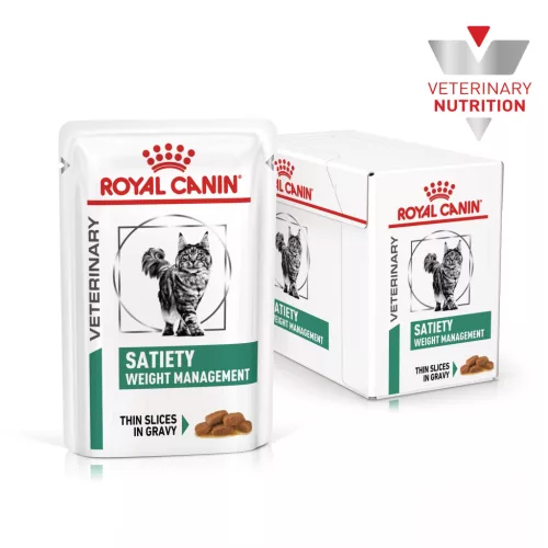 Royal Canin Veterinary Satiety wm súlycsökkentő alutasak macskaeledel 12x85g