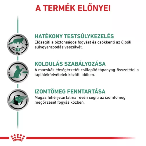 Royal Canin Veterinary Satiety wm súlycsökkentő alutasak macskaeledel 12x85g