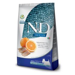 N&D Ocean hering&narancs adult mini száraz kutyaeledel 800g
