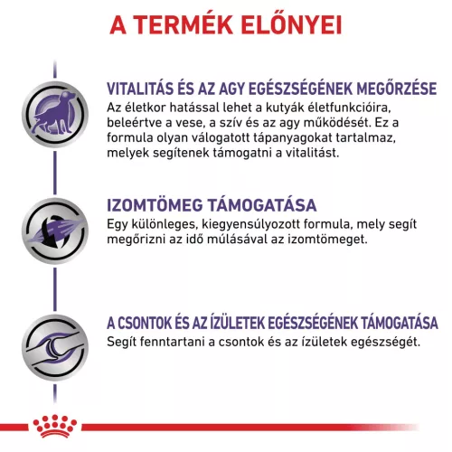 Royal Canin Veterinary Mature consult L nagytestű idős kor száraz kutyaeledel 14kg