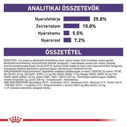 Royal Canin Veterinary Mature consult L nagytestű idős kor száraz kutyaeledel 14kg