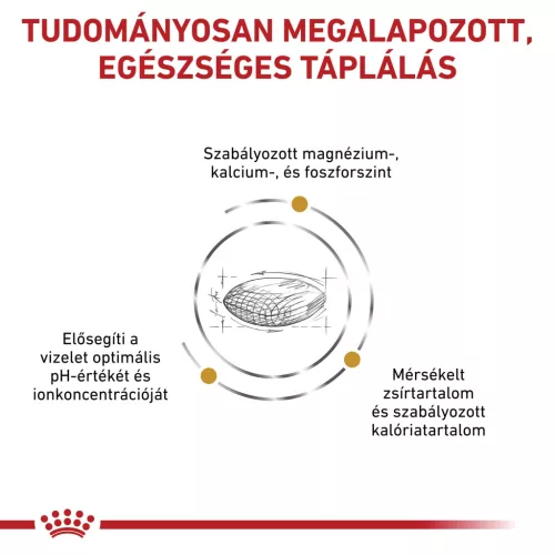 Royal Canin Veterinary Urinary s/o mc alacsony kalória száraz kutyaeledel húgykő 6,5kg